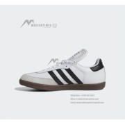 Adidas Samba Classic 772109 - High-Top White Sneakers with Black Stripes & Gum Sole | Retro Style and Everyday Comfort