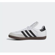 Adidas Samba Classic 772109 - High-Top White Sneakers with Black Stripes & Gum Sole | Retro Style and Everyday Comfort