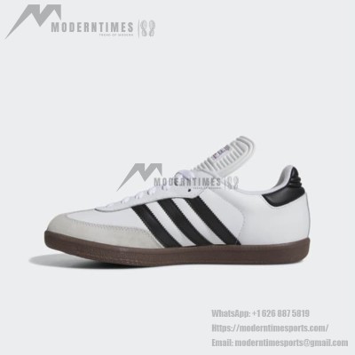 Adidas Samba Classic 772109 - High-Top White Sneakers with Black Stripes & Gum Sole | Retro Style and Everyday Comfort