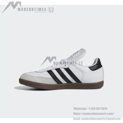 Adidas Samba Classic 772109 – Hochgeschnittene Weiße Sneaker mit Schwarzen Streifen & Gummisohle | Retro-Stil und Alltagstauglicher Komfort