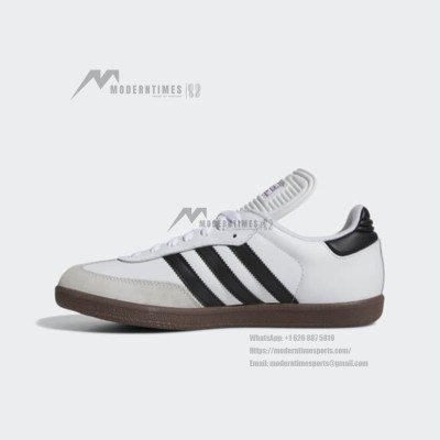 Adidas Samba Classic 772109 - High-Top White Sneakers with Black Stripes & Gum Sole | Retro Style and Everyday Comfort