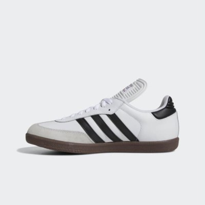 Adidas Samba Classic 772109 - High-Top White Sneakers with Black Stripes & Gum Sole | Retro Style and Everyday Comfort