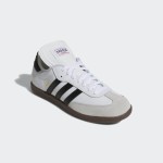 Adidas Samba Classic 772109 Hochgeschnittene Weiße Sneaker mit Schwarzen Streifen und Gummisohle