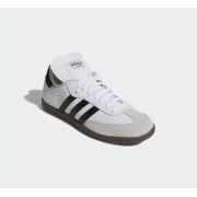 Adidas Samba Classic 772109 – Hochgeschnittene Weiße Sneaker mit Schwarzen Streifen & Gummisohle | Retro-Stil und Alltagstauglicher Komfort