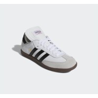 Adidas Samba Classic 772109 – Hochgeschnittene Weiße Sneaker mit Schwarzen Streifen & Gummisohle | Retro-Stil und Alltagstauglicher Komfort