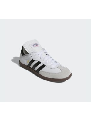 Adidas Samba Classic 772109 – Hochgeschnittene Weiße Sneaker mit Schwarzen Streifen & Gummisohle | Retro-Stil und Alltagstauglicher Komfort