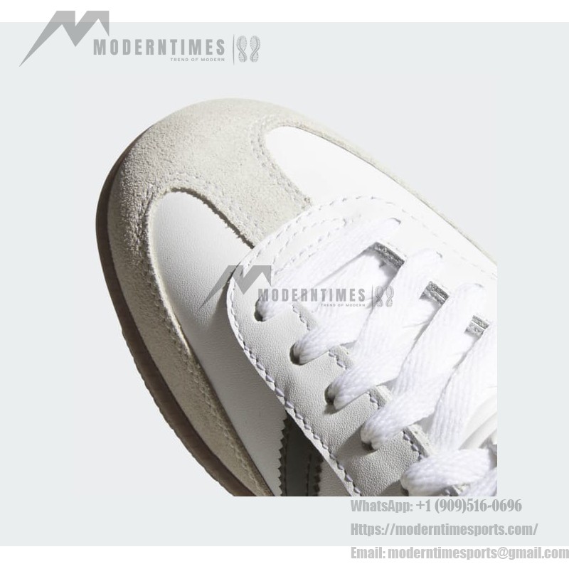 Adidas Samba Classic 772109 High-Top White Sneakers with Black Stripes and Gum Sole