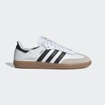 Adidas Samba Decon IF0642 White Sneakers with Black Stripes and Gum Sole