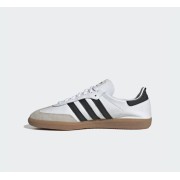 Adidas Samba Decon IF0642 - White Leather Sneakers with Black Stripes & Gum Sole | Retro Charm with Modern Comfort