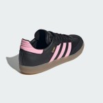 Adidas Samba IH8157 Black Sneakers with Pink Stripes and Gum Sole