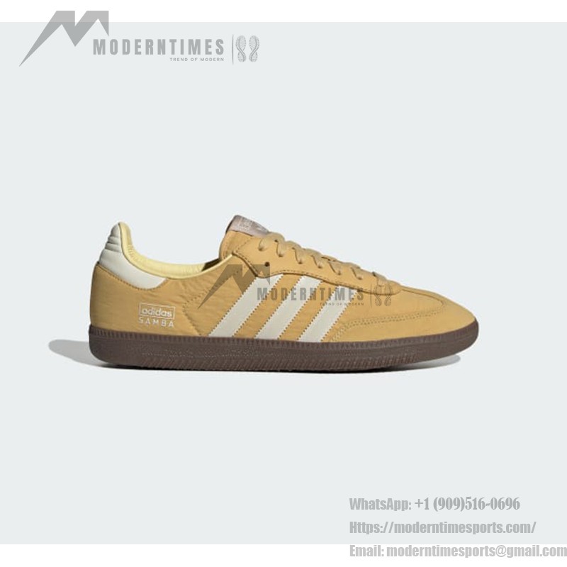 Adidas Samba OG IG6170 Beige Sneakers with Ivory Stripes and Gum Sole