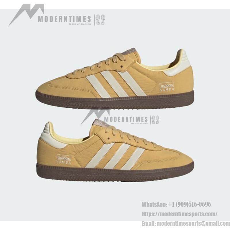 Adidas Samba OG IG6170 Beige Sneakers with Ivory Stripes and Gum Sole