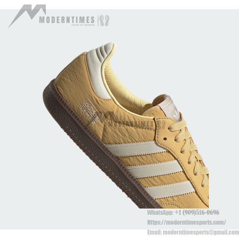 Adidas Samba OG IG6170 Beige Sneakers with Ivory Stripes and Gum Sole