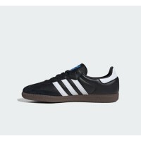 Adidas Samba OG B75807 - Black Leather Sneakers with Silver Stripes & Gum Sole | Timeless Style and All-Day Comfort