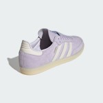 Adidas Samba OG IG6176 Lila Wildleder-Sneaker mit Elfenbeinfarbenen Streifen