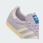 Adidas Samba OG IG6176 Lila Wildleder-Sneaker mit Elfenbeinfarbenen Streifen