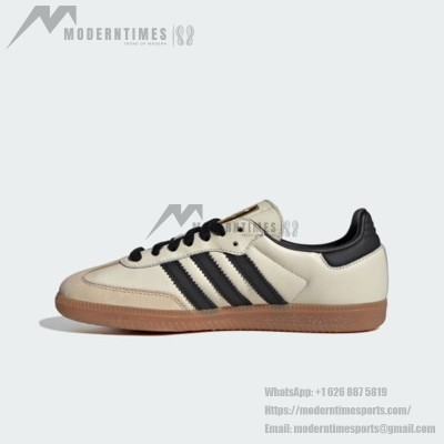 Adidas Samba OG ID0478 - Ivory White Sneakers with Black Stripes & Gum Sole | Classic Style with Everyday Comfort