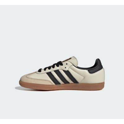 Adidas Samba OG ID0478 - Elfenbeinweiße Sneaker mit Schwarzen Streifen & Gummisohle | Klassischer Stil für den Alltag