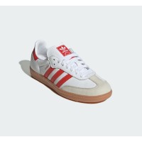 Adidas Samba OG IF6513 - Weiße Retro-Sneaker mit Roten Streifen | Stilvoll & Bequem für den Alltag