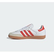 Adidas Samba OG IF6513 - White Retro Sneakers with Red Stripes | Stylish & Comfortable for Everyday Wear