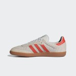 Adidas Samba OG IG1380 White Sneakers with Red Stripes and Gum Sole