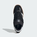 Adidas Samba XLG IE1379 Schwarze Sneaker mit Silbernen Streifen und Wildleder-Details