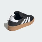 Adidas Samba XLG IE1379 Schwarze Sneaker mit Silbernen Streifen und Wildleder-Details