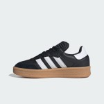 Adidas Samba XLG IE1379 Schwarze Sneaker mit Silbernen Streifen und Wildleder-Details