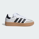 Adidas Samba XLG IE1377 Weiße Sneaker mit Schwarzen Streifen und Wildleder-Details