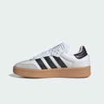 Adidas Samba XLG IE1377 Weiße Sneaker mit Schwarzen Streifen und Wildleder-Details