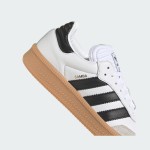 Adidas Samba XLG IE1377 Weiße Sneaker mit Schwarzen Streifen und Wildleder-Details