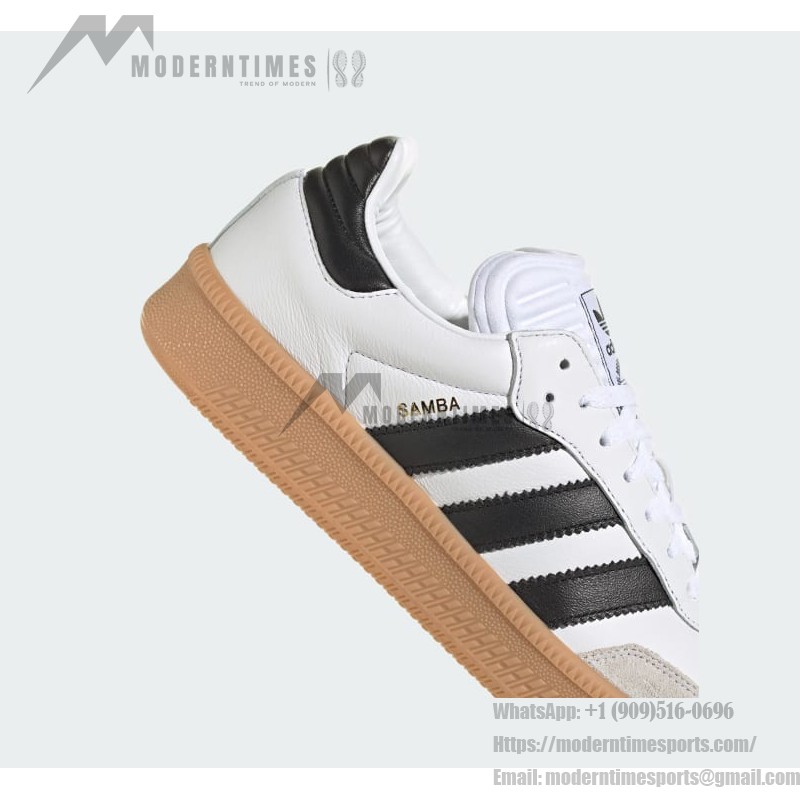 Adidas Samba XLG IE1377 White Sneakers with Black Stripes and Suede Accents