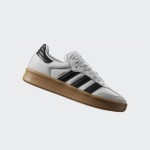 Adidas Samba XLG IE1377 Weiße Sneaker mit Schwarzen Streifen und Wildleder-Details