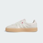 Adidas Samba OG ID1104 Beige Sneakers with Pink Accents and Gum Sole