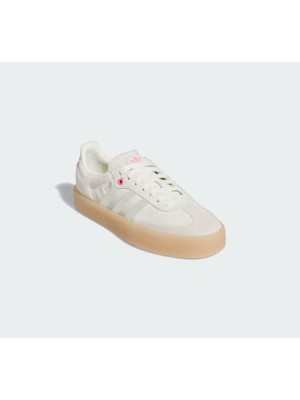 Adidas Samba OG ID1104 - Beige Sneakers with Pink Accents & Gum Sole | Elegant Design for Everyday Comfort