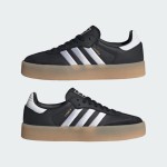 Adidas Samba OG ID0436 Black Sneakers with Silver Stripes and Gum Sole