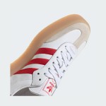 Adidas Samba ID0438 White Sneakers with Red Stripes and Suede Details