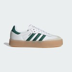 Adidas Samba OG ID0440 White Sneakers with Green Stripes and Gum Sole