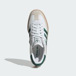 Adidas Samba OG ID0440 White Sneakers with Green Stripes and Gum Sole