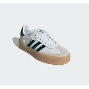 Adidas Samba OG ID0440 - White Sneakers with Green Stripes & Gum Sole | Classic Style with Everyday Comfort