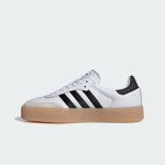 Adidas Samba OG IG5744 White Leather Sneakers with Black Stripes and Gum Sole