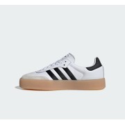 Adidas Samba OG IG5744 - Weiße Ledersneaker mit Schwarzen Streifen & Gummisohle | Klassischer Stil für Jeden Tag