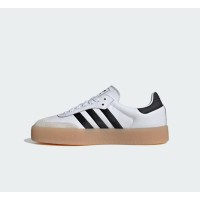 Adidas Samba OG IG5744 - White Leather Sneakers with Black Stripes & Gum Sole | Classic Style for Everyday Comfort