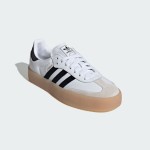 Adidas Samba OG IG5744 White Leather Sneakers with Black Stripes and Gum Sole