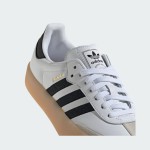 Adidas Samba OG IG5744 White Leather Sneakers with Black Stripes and Gum Sole