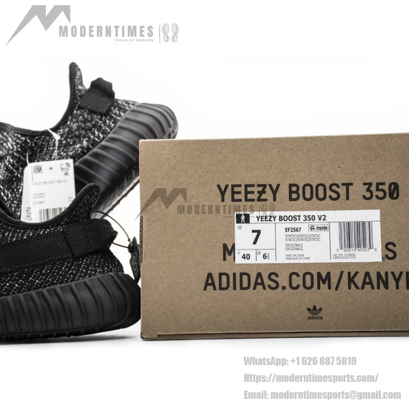 Kanye West x Adidas Yeezy Boost 350 V2 “Black Static” - Limited Edition EF2567 | Premium Yeezy Design | Sleek & Comfortable