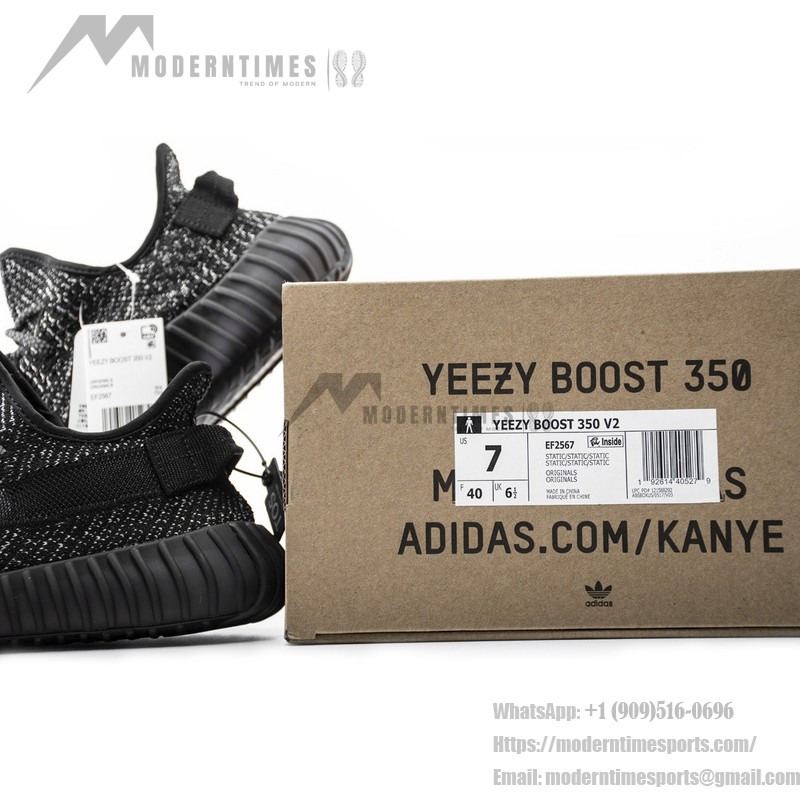 Kanye West x Adidas Yeezy Boost 350 V2 Black Static EF2567 with Reflective Details