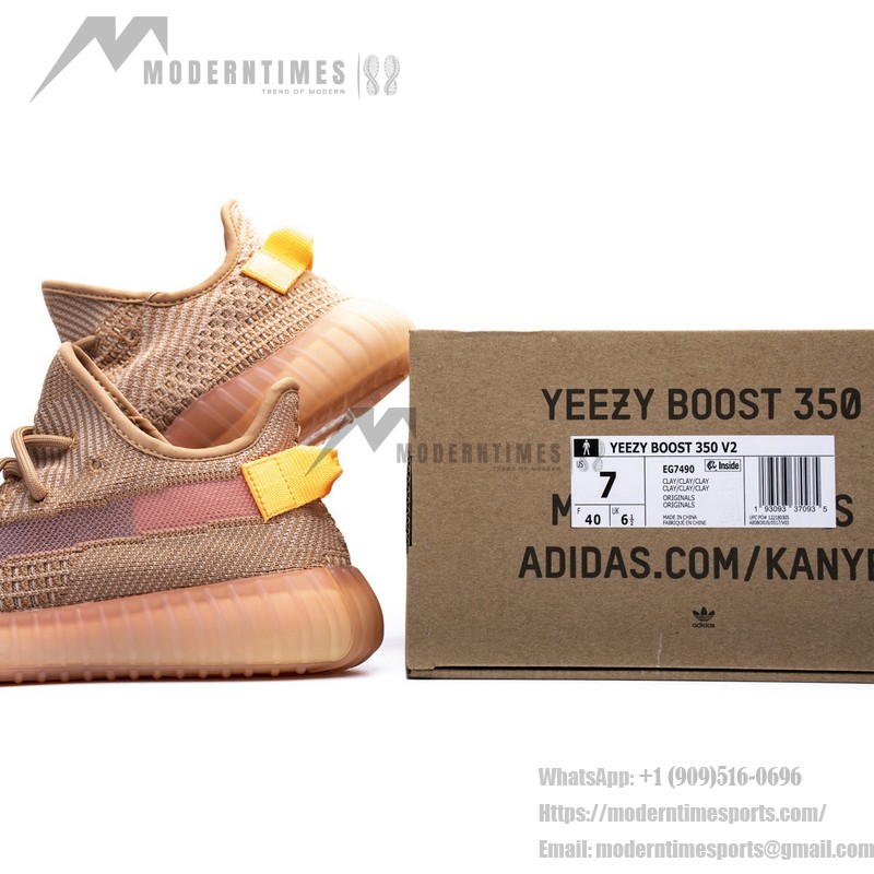 Adidas Yeezy Boost 350 V2 “Clay” - Limited Edition EG7490 | Iconic Yeezy Style | Vibrant Earth Tones & Premium Comfort