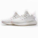 Adidas Yeezy 350 Boost V2 “Cream White” sneaker featuring triple white design