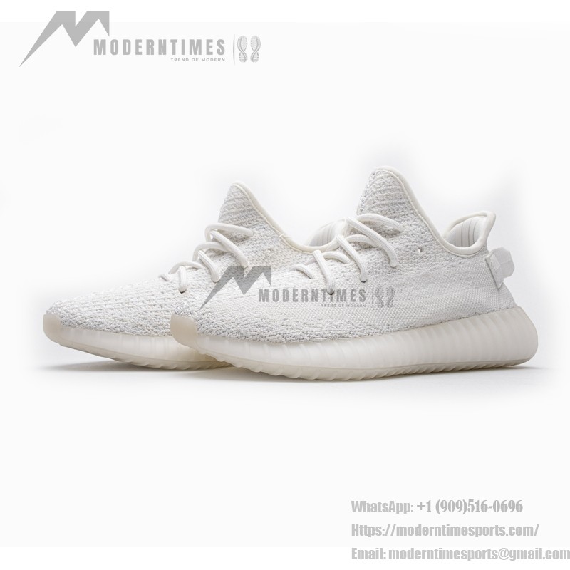 Adidas Yeezy 350 Boost V2 “Cream White” sneaker featuring triple white design